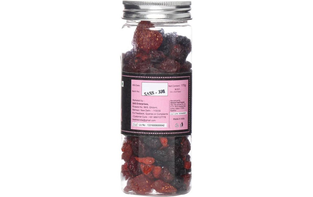 New Tree Trail Bites Berry Mix    Glass Jar  170 grams